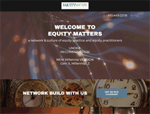 Tablet Screenshot of equity-matters.com